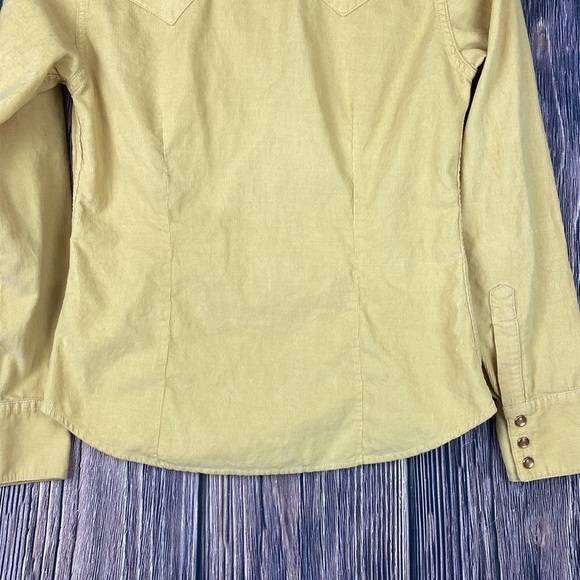 Yellow Corduroy Button Down Shirt - Picture 8 of 10